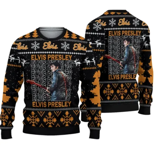 Discover Christmas Ugly Sweater, Elvis Presley Ugly Sweater