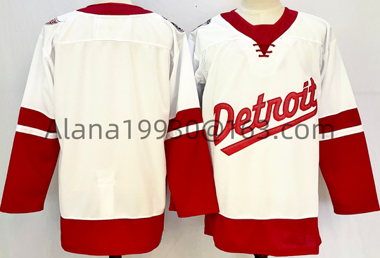 Discover Custom Ice Hockey Stitched Jersey Name Number Dylan Larkin Patrick Kane Lucas Raymond Seider DeBrincat Howe Yzerman Jerseys