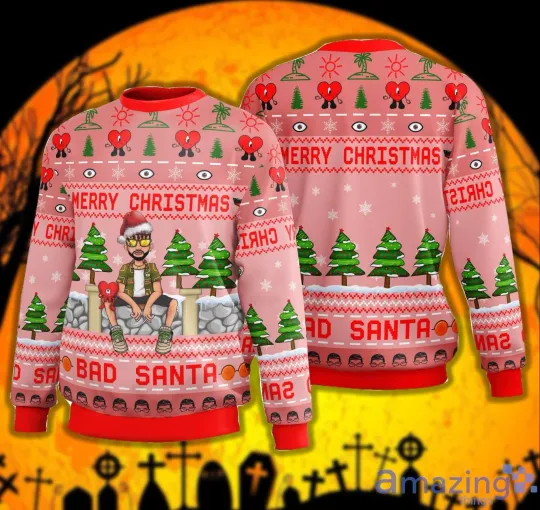 Bad Bunny Santa Ugly Christmas Sweater