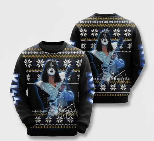 Discover AOP Ugly Sweater Unisex Ace Frehley Christmas Men And Women