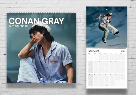 Conan Gray 2026 Wall Calendar, Wishbone Music Merch Gift, Star Necklace Decor