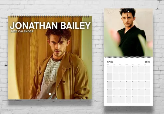 Jonathan Bailey 2026 Wall Calendar, Bridgerton Wicked Fan Gift, Movie Gift