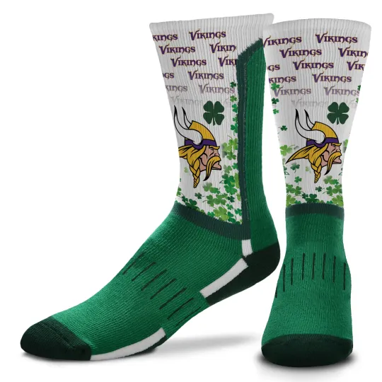 Minnesota Vikings 4 Leaf Sock, Gift for Fan