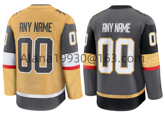 Custom Ice Hockey Stitched Jersey Name Number Marner Eichel Stone Pietrangelo Adin Hill Jersey For Men Women And Youth