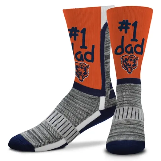 Chicago Bears #1 Dad Socks, Gift for Fan