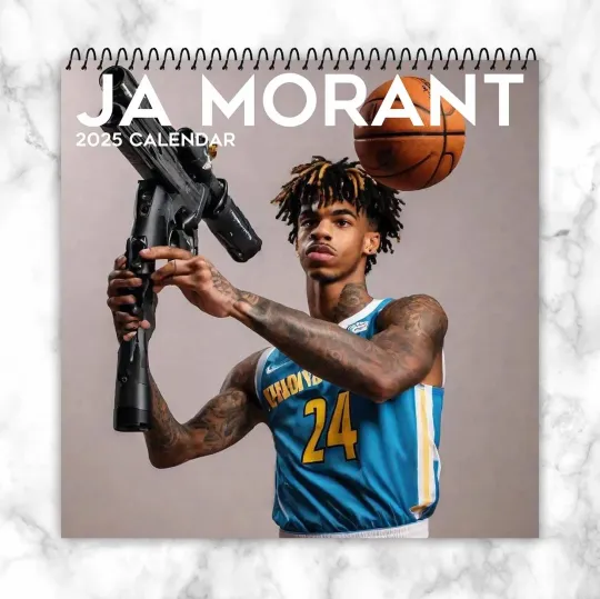 Discover Ja Morant 2026 Wall Calendar – Dynamic Action Shots, Perfect for Fans