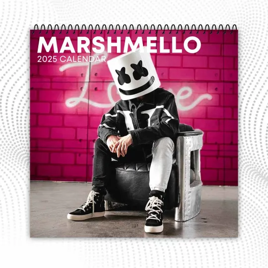 Discover Marshmello 2026 Celebrity Wall Calendar – Vibrant Photos, Perfect for Fans