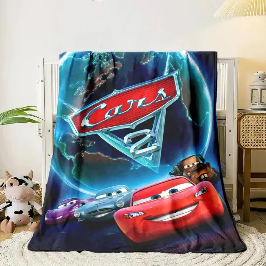 Discover Cars McQueen Disney Blanket for Sofa King Size Soft Flannel Adult Quilt Throw Fluffy Bed Blanket Camping Winter Blanket Kid Gift