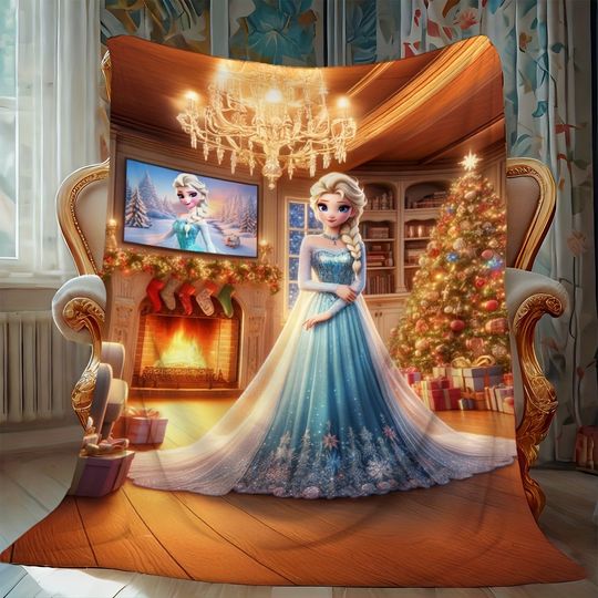 Discover Disney Aisha is coming: Christmas warm Blanket, enjoy the warm winter time of Frozen