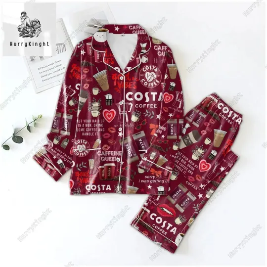 Discover Costa Coffee Pajamas Set, Costa Coffee Womens Pajamas, Costa Coffee Pajamas Chri