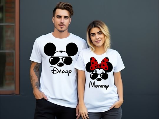 Discover Personalized Family Disneyland T-shirt, Group Family Holiday Vacation, Mickey Minnie Custom Name Text T-shirt, Adult Unisex Kids Tee Top