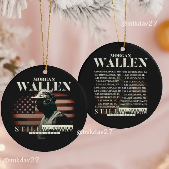 Wallen Western Still the Problem Tour 2026 Christmas Keepsake Ornament