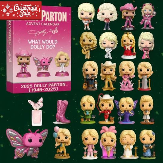 Dolly Parton Advent Calendar 2025  4-Day Christmas Countdown Set, Country Music Collectible Gift