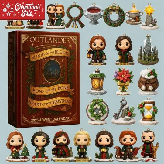 Discover Outlander Blood Of My Blood Advent Calendar 2025  24 Days of Surprises, Christmas Gift for Fans of Claire & Jamie