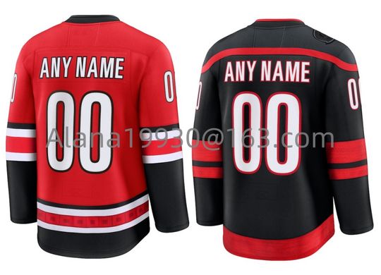 Custom Ice Hockey Stitched Jersey Name Number Aho Svechnikov Jersey For Men Women Youth