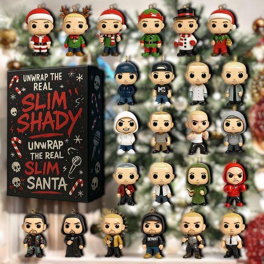 Discover Rap Legend Inspired Advent Calendar 2025, 24-Days Countdown Gift, Music Fan Christmas Present