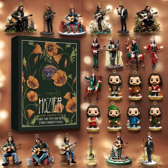 Discover Hozier Insp Advent Calendar 2025, 24 Days Countdown Box, Christmas Gift For Fans