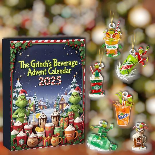 Discover Green Mischief Insp Beverage Advent Calendar 2025, 24 Days Funny Drink Countdown, Holiday Gift For Holiday Party