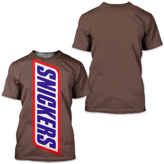 Chocolate Peanut Energy Bar Snickers Group Halloween T-Shirt