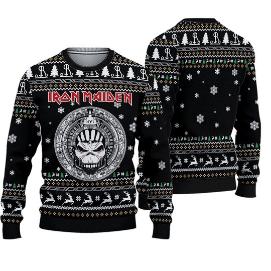 Iron Maiden All I Want For Christmas Chirstmas Gifts 2024 Ugly Sweater