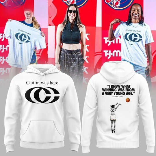 Discover Clark New Logo White Caitlin was here Hoodie