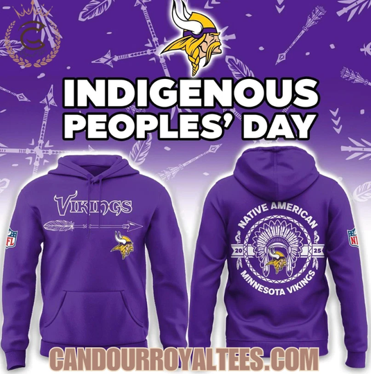 Minnesota Viking Indigenous Peoples Day 2025 3D Hoodie