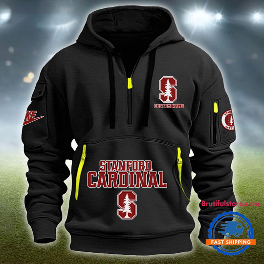 Discover NCAA Stanford Cardinal Heavy Hoodie, Sporty Quarter Zip Hoodie