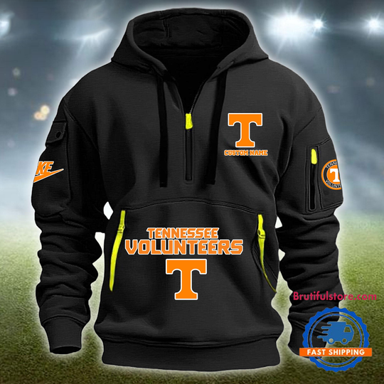 Discover NCAA Tennessee Volunteers Heavy Hoodie, Sporty Quarter Zip Tactical Hoodie