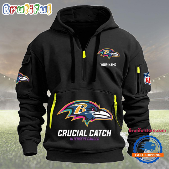 Baltimore Ravens Crucial Catch Custom Hoodie