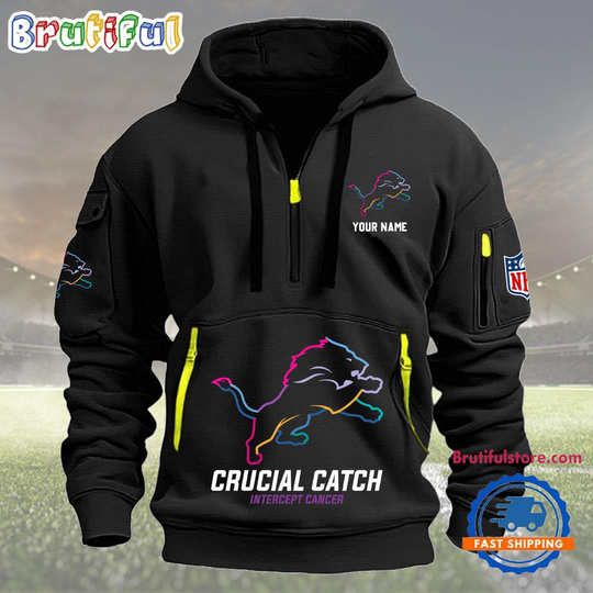 Detroit Lions Tactical Custom Name Hoodie