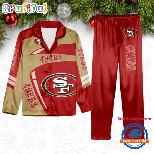 San Francisco 49ers Special Football Team Winter Season Pajamas Set