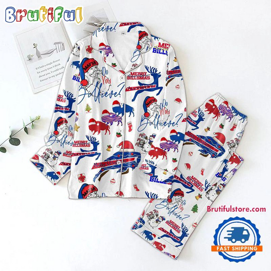 Discover Buffalo Bills Do You Billieve For Special Football Team Winter Season Pajamas Set, Bills Pajamas Set