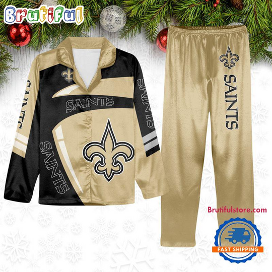 Discover New Orleans Saints Special Football Team Winter Season Pajamas Set