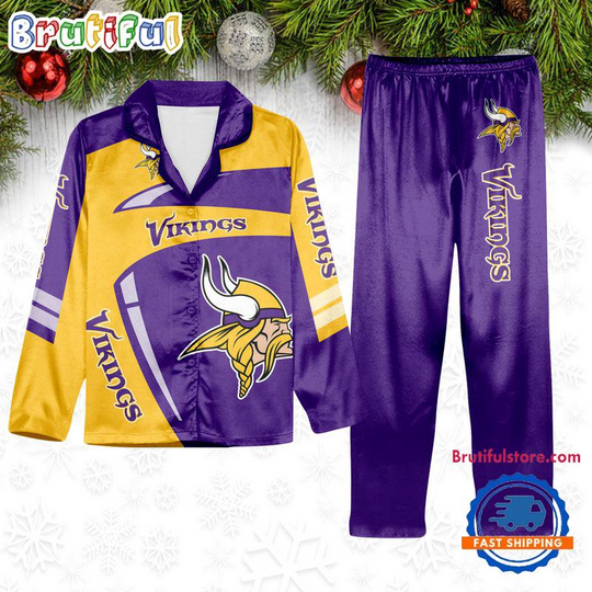 Discover Minnesota Vikings Special Football Team Winter Season Pajamas Set