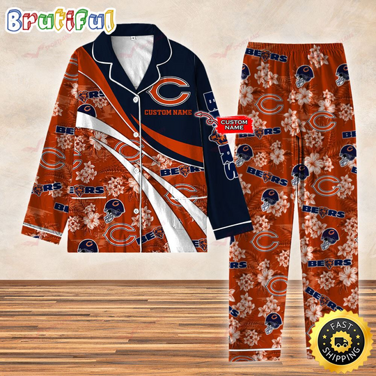 Discover Chicago Bears 3D Personalized Pajamas Set For Kids & Adult