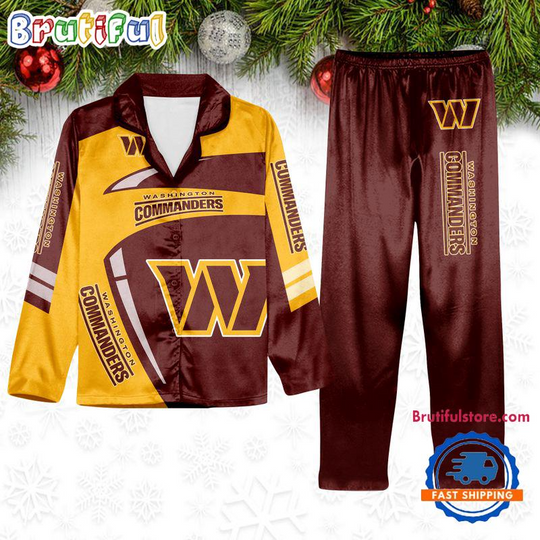 Discover Washington Commanders Special Football Team Winter Season Pajamas Set