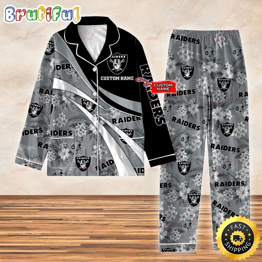 Las Vegas Raiders 3D Personalized Pajamas Set For Kids & Adult