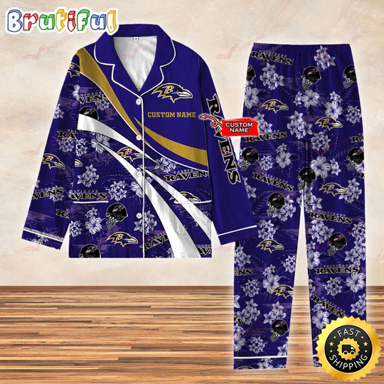 Discover Baltimore Ravens 3D Personalized Pajamas Set For Kids & Adult