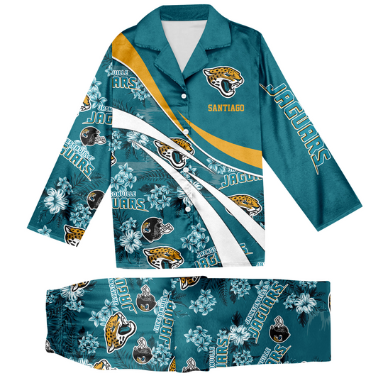 Jacksonville Jaguars football 3D Personalized Pajamas Set For Kids & Adult