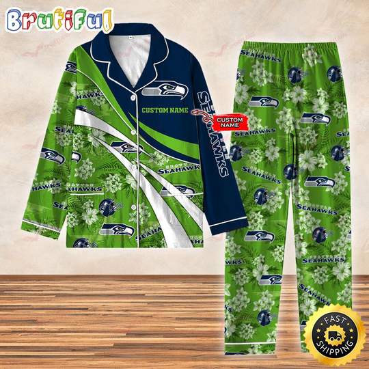 Seattle Seahawks 3D Personalized Pajamas Set For Kids & Adult