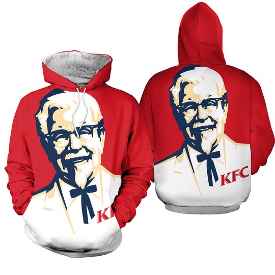 KFC Colonel Funny 3D Print Fashion Tracksuits Crewneck hoodie Hip Hop Sweatshirt