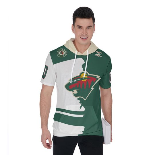 Minnesota Wild Personalize Short Sleeve Hoodie