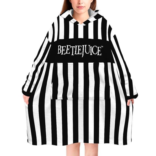 New Primark Beetlejuice Halloween Snuddie Size M/L Fits Sizes 14 To 24 - Snoodie