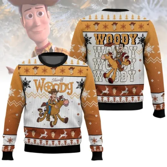 Discover Toy Story Woody Christmas Ugly Sweater, To Infinity And Beyond Holiday Sweater,