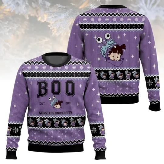 Monsters Inc Christmas Ugly Sweater Boo Sweater Pixar Holiday Gift