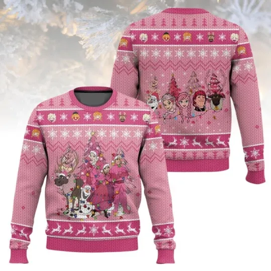 Discover Frozen Christmas Ugly Sweater, Disney Holiday Sweater, Movie Sweater For Men And