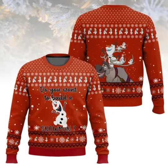 Discover Frozen Christmas Ugly Sweater, Olaf Holiday Sweater, Disney Christmas Sweater Fo