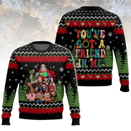 Discover Toy Story Christmas Ugly Sweater, You've Got A Friend In Me Holiday Sweater, Pix
