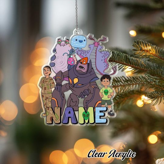 Discover Elio Movie Characters Acrylic Ornament - Pixar Space Keepsake, Personalized Cosmos Gift