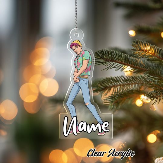 Discover Abby KPop Girl Group Acrylic Ornament, Custom Shape Idol Decor, Unique Holiday Keepsake Gift